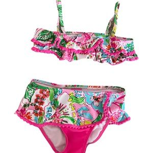 Lilly Pulitzer Pink Floral 4T Bikini